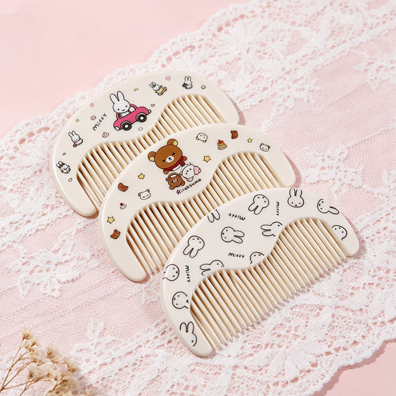 Hair Care Gift - Pettine Portatile Antistatico Kawaii Miffy, Pettine