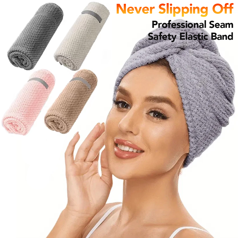 Hair Turban Towel - Asciugamano per Capelli in Microfibra Extra