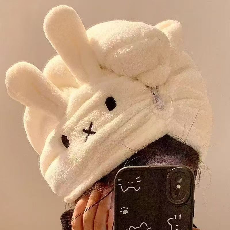 Hair Care In Japan - Cappello con Orecchie di Coniglio, Asciugacapelli