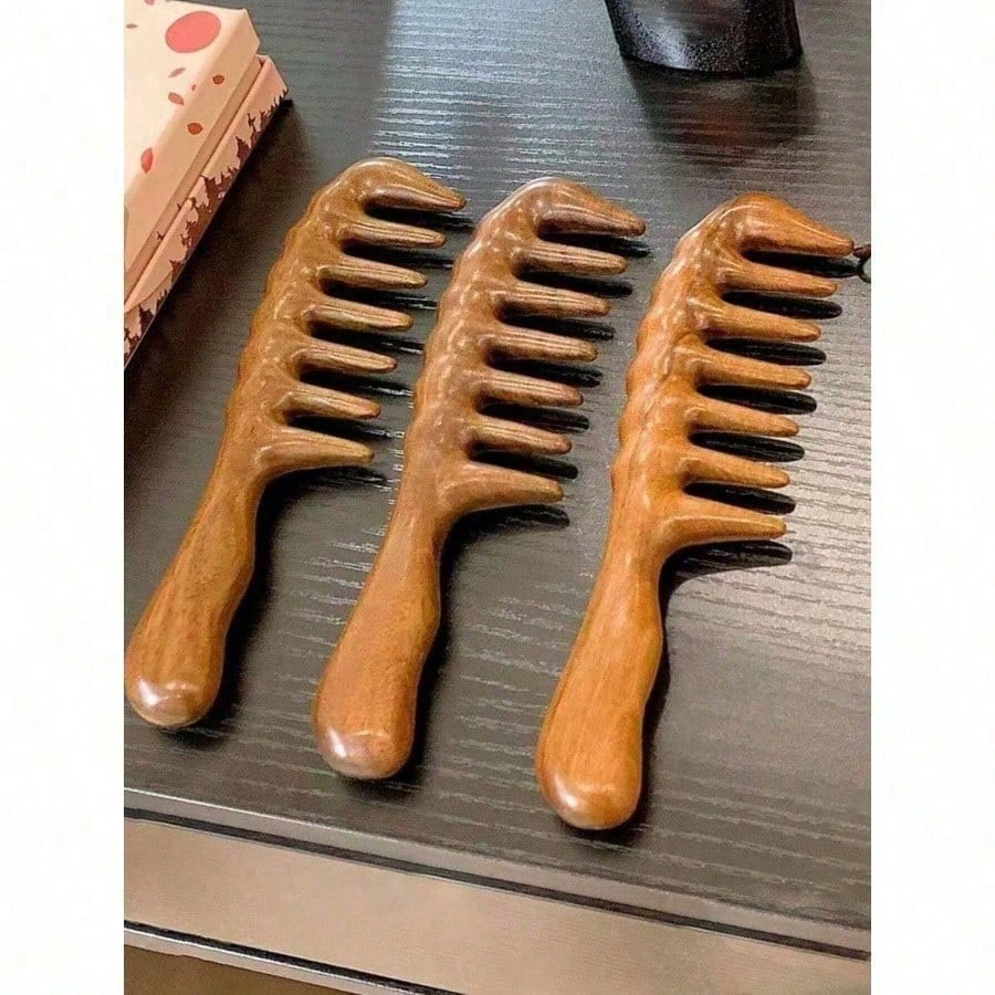 Hair Care Wavy Hair - Pettine a denti larghi in legno