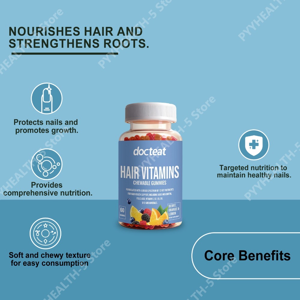Hair Care Gummies - Gomme per la bellezza di capelli,