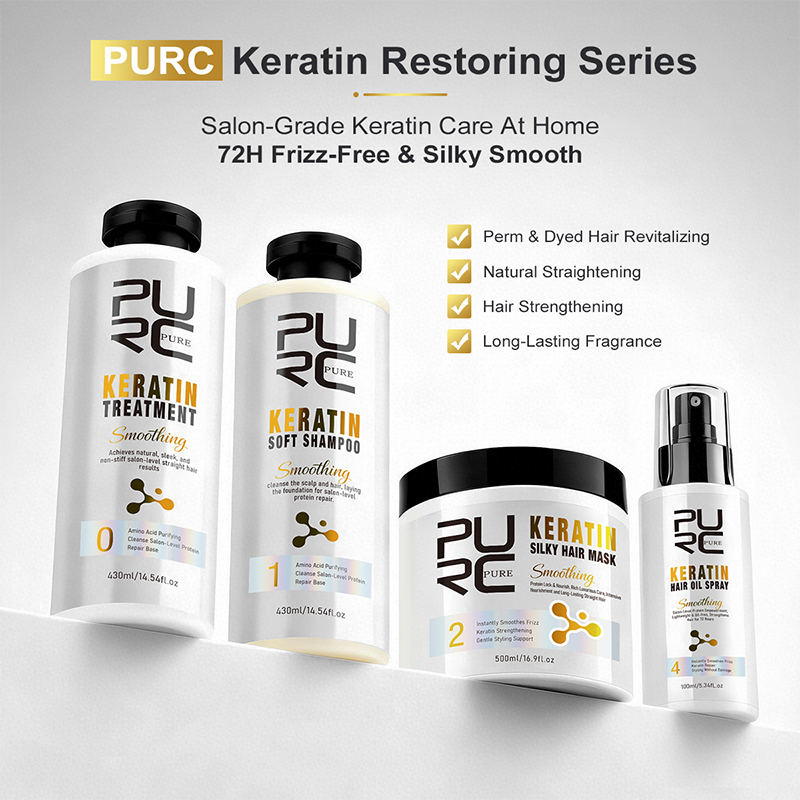 Hair Care Hair Mask - Set Trattamento Capelli PURC con Cheratina: