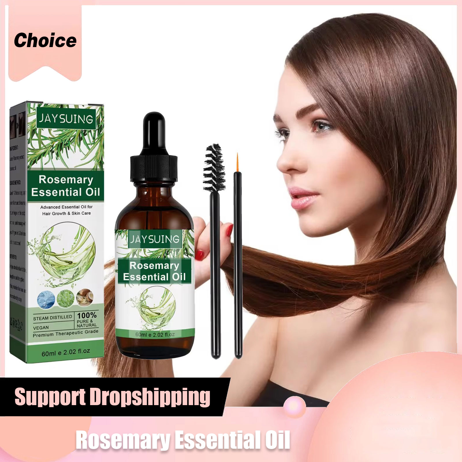 Hair Care Oil Serum - Olio essenziale di rosmarino per la