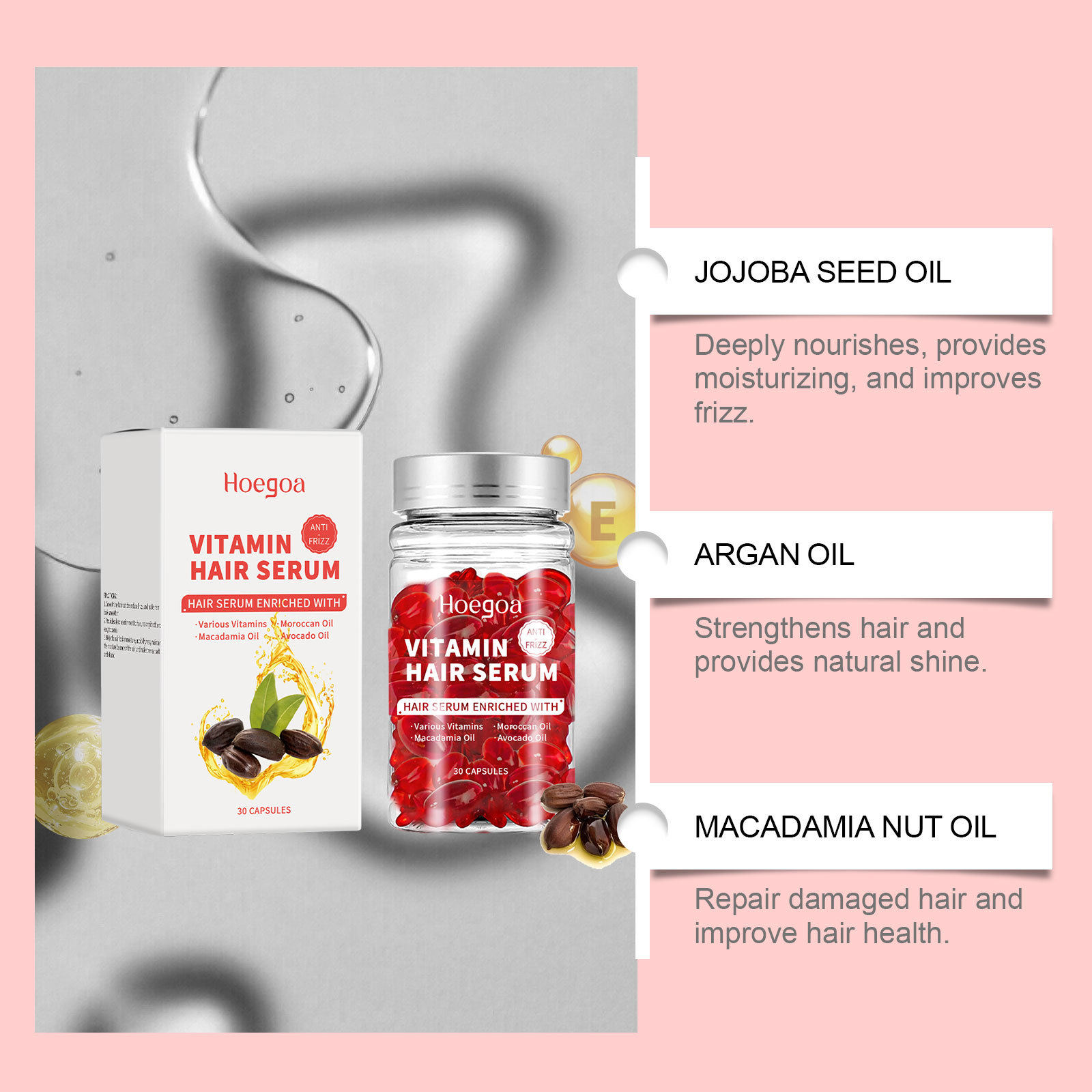 Capsule di siero per la cura d - Hair Care Oil Serum recensione e prezzo